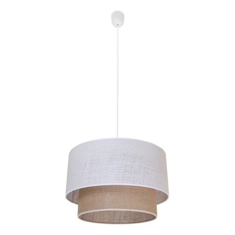 Lampa wisząca BUENO - zwis 1xE27 beżowo-brązowa 35 cm Milagro MLP1826