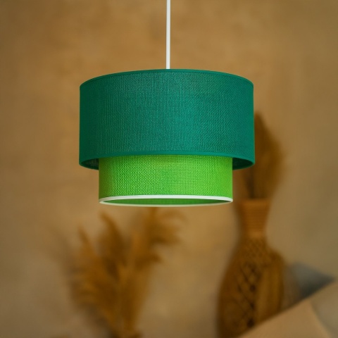 Lampa wisząca BUENO - zwis 1xE27 ciemnozielono-oliwkowa 35 cm Milagro