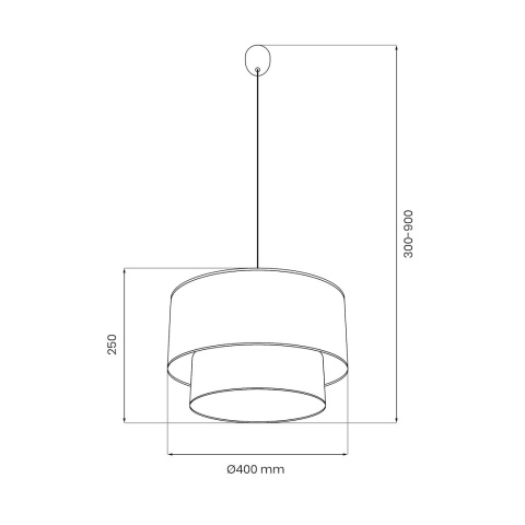 Lampa wisząca BUENO - zwis 1xE27 ciemnozielono-oliwkowa 35 cm Milagro