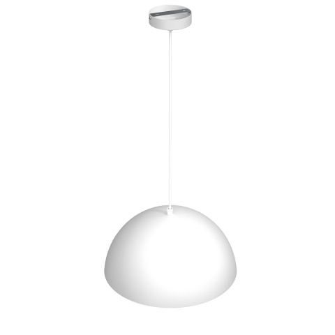 Lampa wisząca Beta - zwis 1xE27 biało-złota 35 cm Milagro