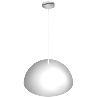 Lampa wisząca Beta - zwis 1xE27 biało-złota 45 cm Milagro