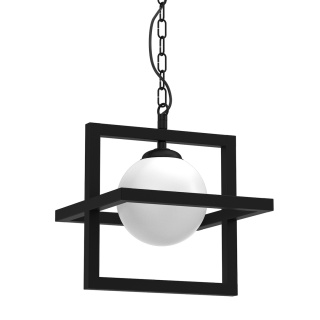 Lampa wisząca DIEGO - zwis 1xE14 czarna 25 cm Milagro
