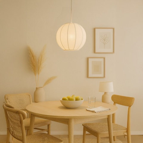 Lampa wisząca Dana - zwis 1xE27 biała 25 cm Milagro