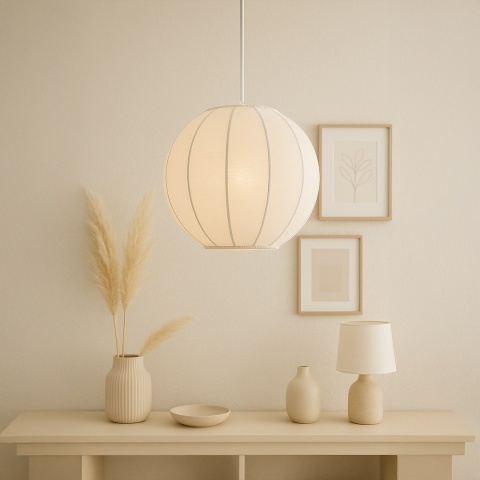 Lampa wisząca Dana - zwis 1xE27 biała 25 cm Milagro