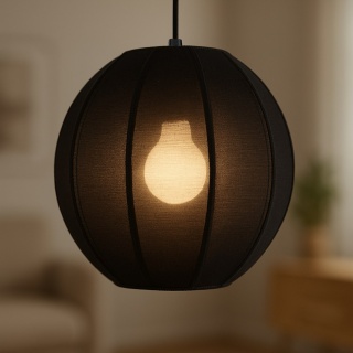 Lampa wisząca Dana - zwis 1xE27 czarna 25 cm Milagro