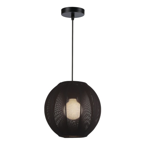 Lampa wisząca Dana - zwis 1xE27 czarna 25 cm Milagro
