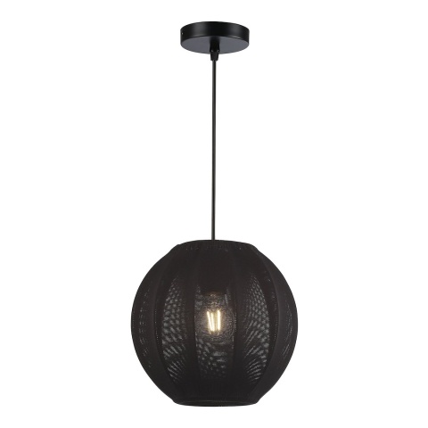 Lampa wisząca Dana - zwis 1xE27 czarna 25 cm Milagro