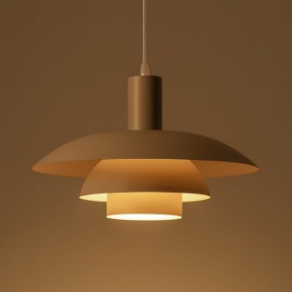 Lampa wisząca FERRO Cashmere - zwis 1xE27 kaszmirowa 38 cm Milagro