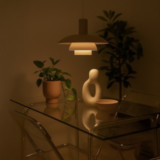 Lampa wisząca FERRO Cashmere - zwis 1xE27 kaszmirowa 38 cm Milagro