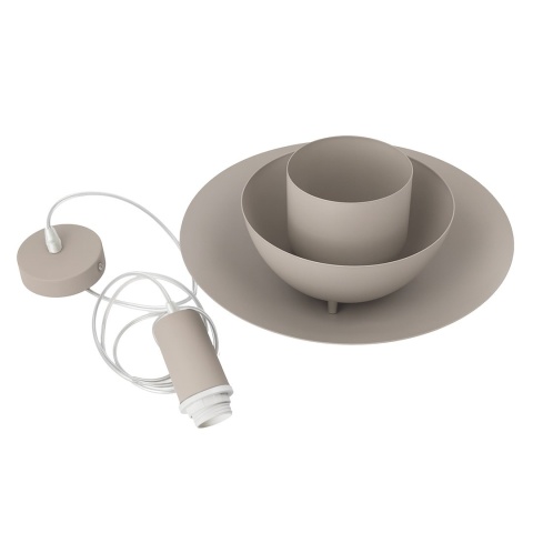 Lampa wisząca FERRO Cashmere - zwis 1xE27 kaszmirowa 38 cm Milagro