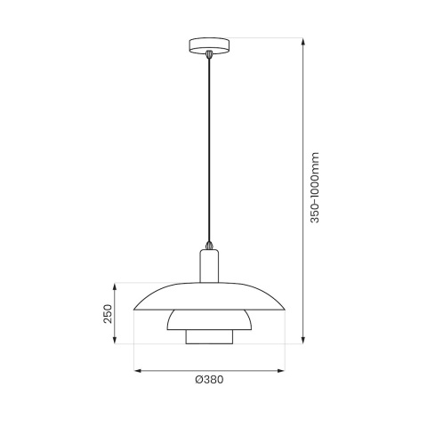 Lampa wisząca FERRO Cashmere - zwis 1xE27 kaszmirowa 38 cm Milagro