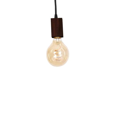 Lampa wisząca JACK Orzech - zwis 3xE27 w kolorze naturalnego drewna 60 cm Milagro