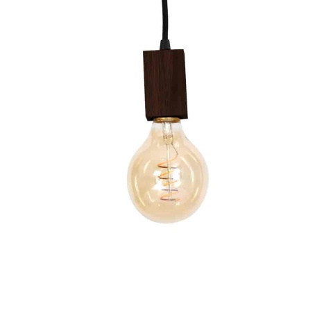Lampa wisząca JACK Orzech - zwis 5xE27 w kolorze naturalnego drewna 75 cm Milagro