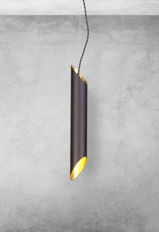 Lampa wisząca LIBRA - zwis 1xE14 czarno-złota Milagro