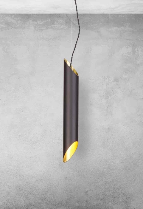 Lampa wisząca LIBRA - zwis 1xE14 czarno-złota Milagro