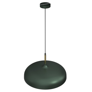 Lampa wisząca LINCOLN - zwis 1xE27 zielono-złota 45 cm Milagro
