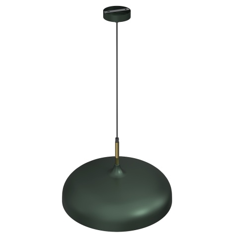Lampa wisząca LINCOLN - zwis 1xE27 zielono-złota 45 cm Milagro