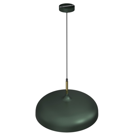 Lampa wisząca LINCOLN - zwis 1xE27 zielono-złota 45 cm Milagro
