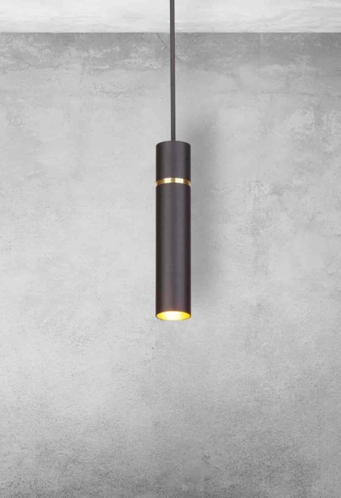 Lampa wisząca LYNX - zwis 1xE14 czarno-złota Milagro