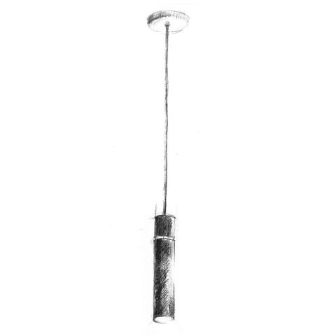 Lampa wisząca LYNX - zwis 1xE14 czarno-złota Milagro