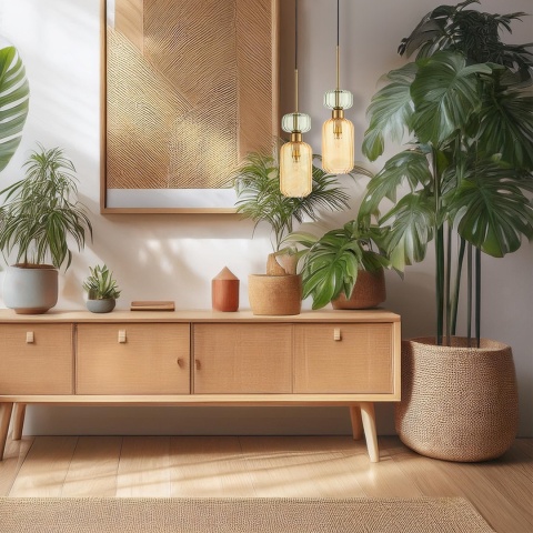 Lampa wisząca MOLLY AMBER - zwis 1xE14 bursztynowa 12 cm Milagro