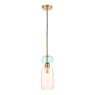 Lampa wisząca MOLLY - zwis 1xE14 różowa 12 cm Milagro