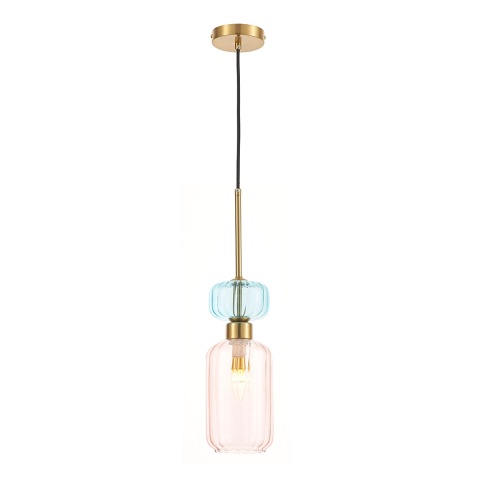 Lampa wisząca MOLLY - zwis 1xE14 różowa 12 cm Milagro