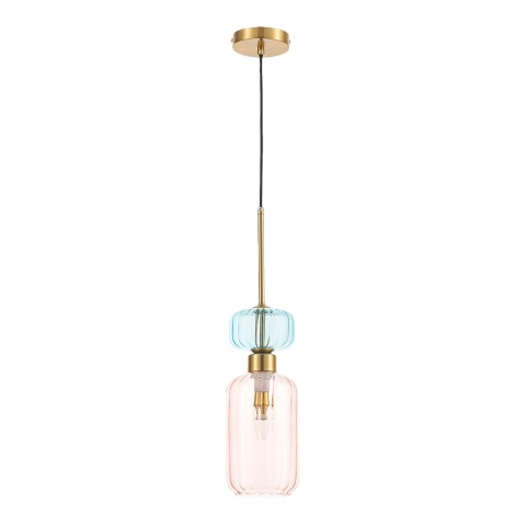 Lampa wisząca MOLLY - zwis 1xE14 różowa 12 cm Milagro