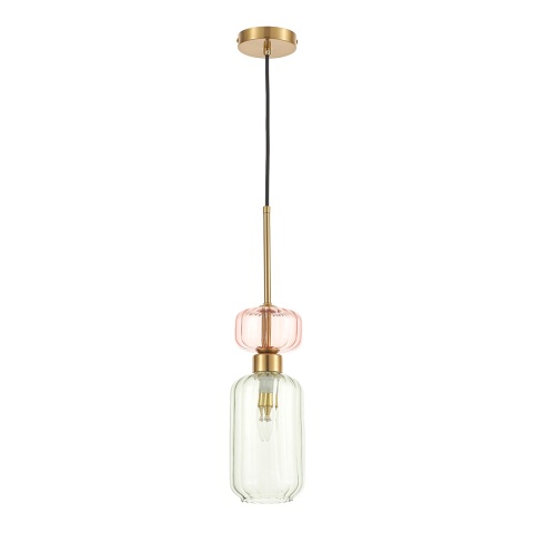 Lampa wisząca MOLLY - zwis 1xE14 zielona 12 cm Milagro