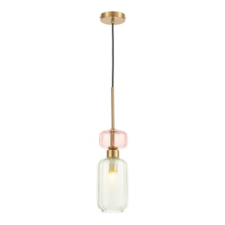 Lampa wisząca MOLLY - zwis 1xE14 zielona 12 cm Milagro