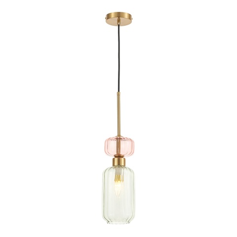 Lampa wisząca MOLLY - zwis 1xE14 zielona 12 cm Milagro