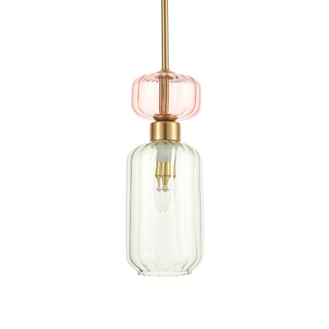 Lampa wisząca MOLLY - zwis 1xE14 zielona 12 cm Milagro