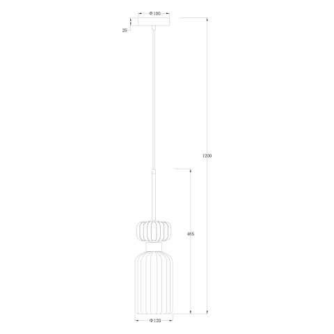 Lampa wisząca MOLLY - zwis 1xE14 zielona 12 cm Milagro