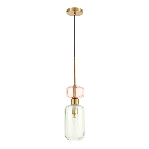 Lampa wisząca MOLLY - zwis 1xE14 zielona 12 cm Milagro