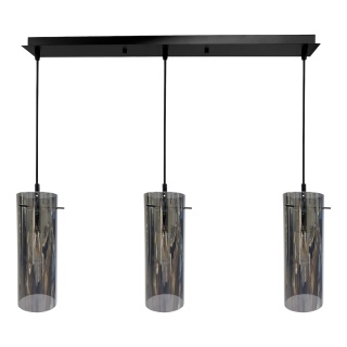 Lampa wisząca PADOVA - zwis 3xE27 czarna 70 cm Milagro