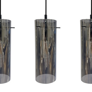 Lampa wisząca PADOVA - zwis 3xE27 czarna 70 cm Milagro