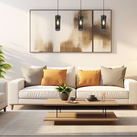 Lampa wisząca PADOVA - zwis 3xE27 czarna 70 cm Milagro