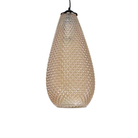 Lampa wisząca PETRA - zwis 3xE27 bursztynowa 65 cm Milagro