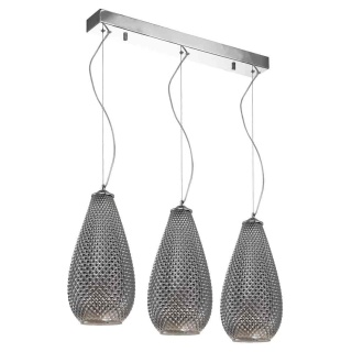 Lampa wisząca PETRA - zwis 3xE27 chromowana 65 cm Milagro