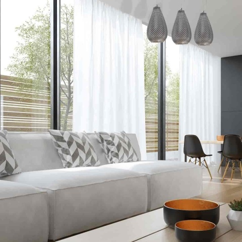 Lampa wisząca PETRA - zwis 3xE27 chromowana 65 cm Milagro