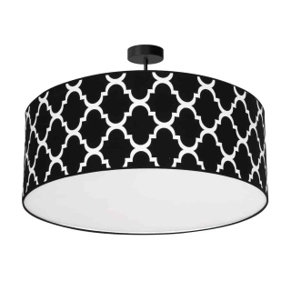 Lampa wisząca PIERRE - zwis 3xE27 czarna 70 cm Milagro