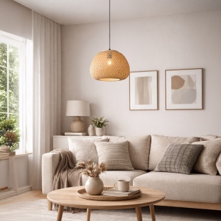 Lampa wisząca Petra - zwis 1xE27 czarna 35 cm Milagro