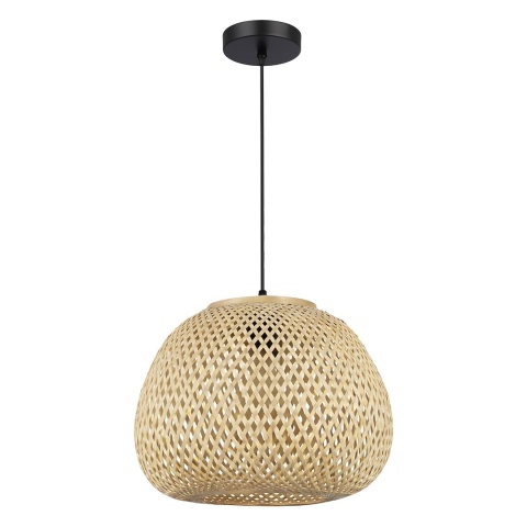 Lampa wisząca Petra - zwis 1xE27 czarna 35 cm Milagro