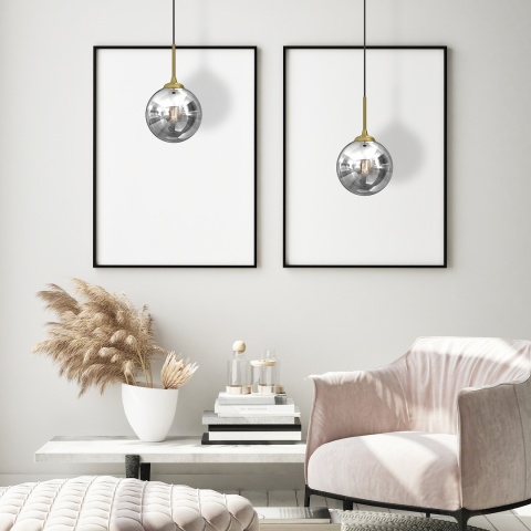Lampa wisząca REFLEX - zwis 1xE14 czarna 17 cm Milagro