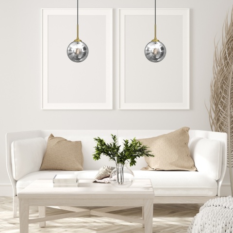 Lampa wisząca REFLEX - zwis 1xE14 czarna 17 cm Milagro