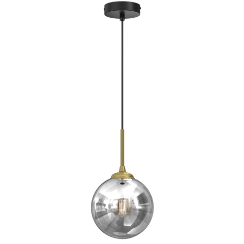 Lampa wisząca REFLEX - zwis 1xE14 czarna 17 cm Milagro