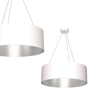 Lampa wisząca ROBIN - zwis 3xE27 biała 70 cm Milagro
