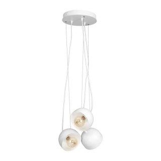 Lampa wisząca RON - zwis 3xE27 biała 35 cm Milagro