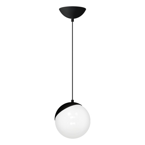 Lampa wisząca SFERA - zwis 1xE14 czarna 14 cm Milagro