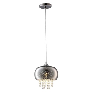 Lampa wisząca STARLIGHT - zwis 1xE14 chromowana 21 cm Milagro